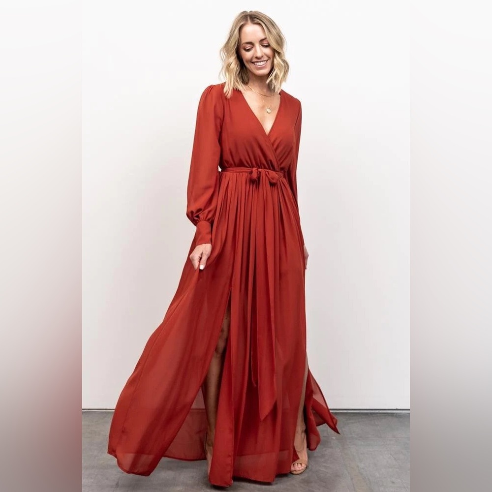 NWT Baltic born Celine maxi dress Rust